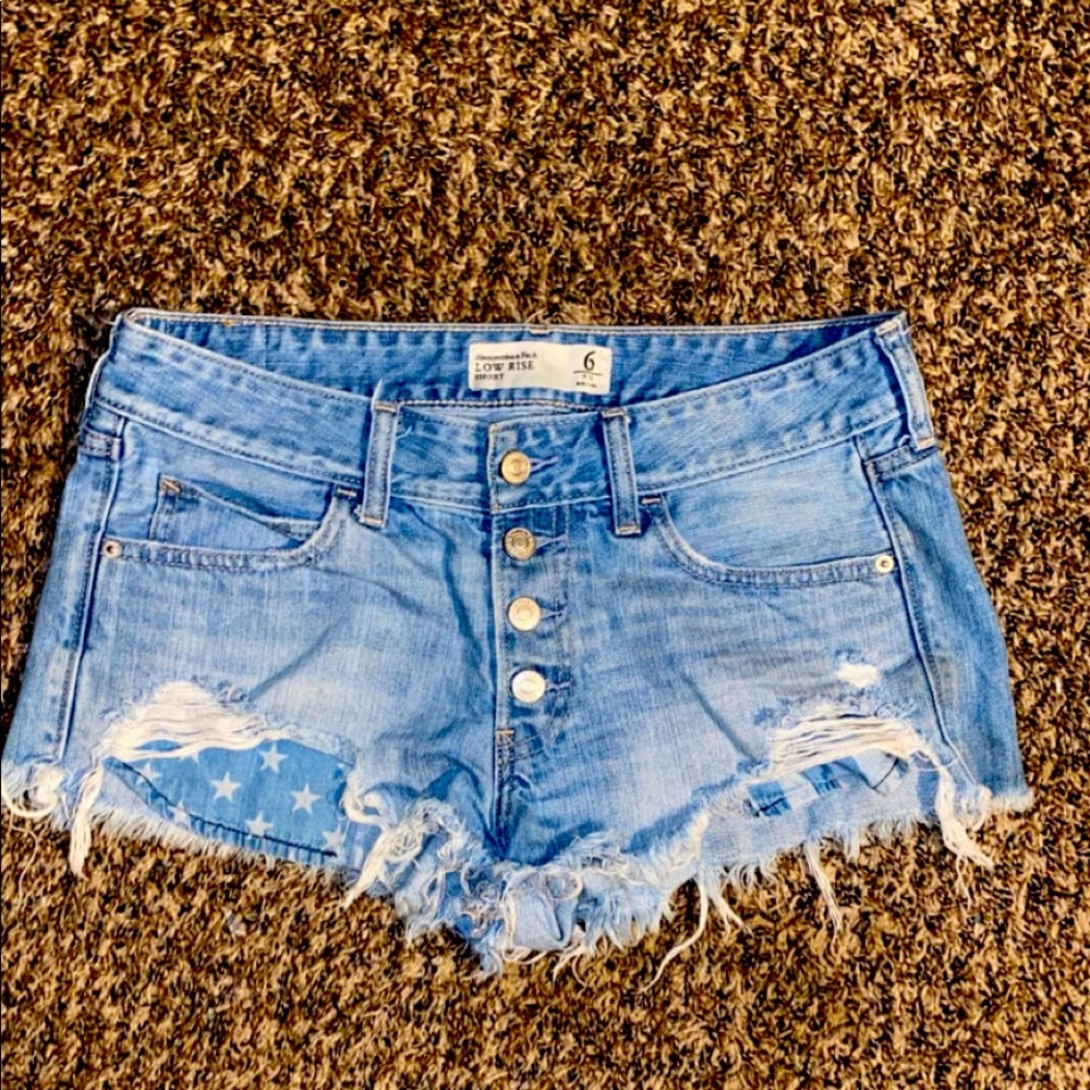 Distressed Jean Shorts